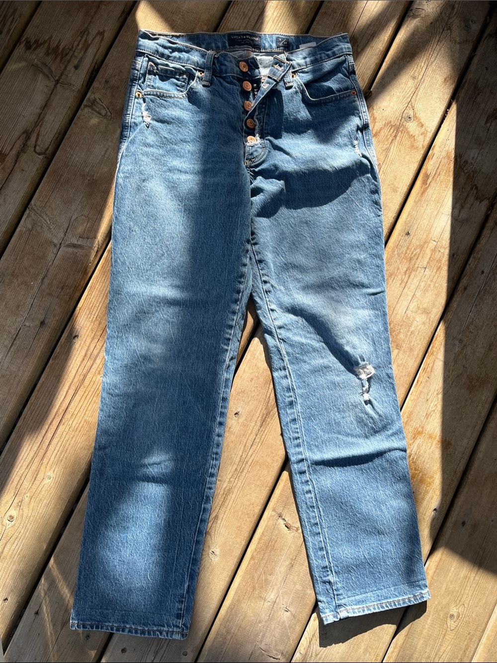 Lucky Brand Mid-Rise Straight Jeans - Size 6